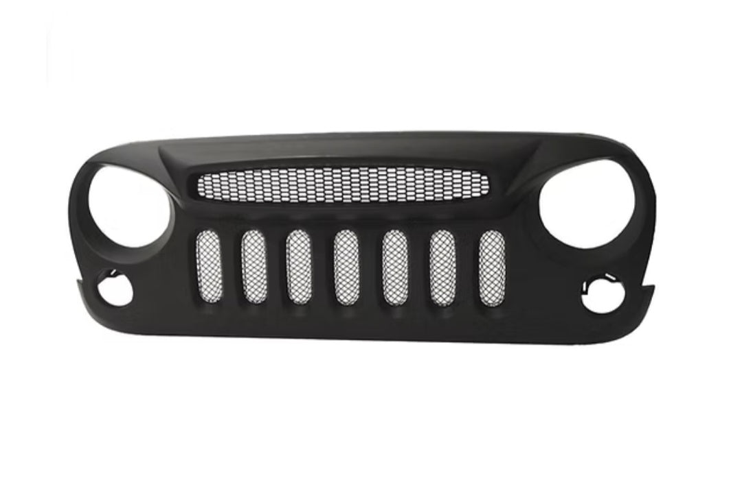 JK Shark Nose Ghost Grille build-in metal mesh Matte