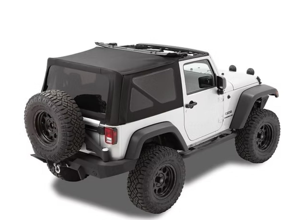 2-Door Soft Top - 2007-09 Wrangler JK (Rack not included)