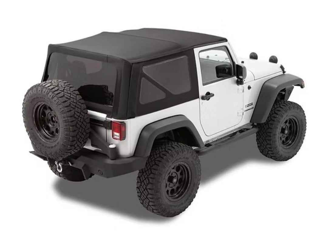 2-Door Soft Top - 2010-18 Wrangler JK (Rack not included)