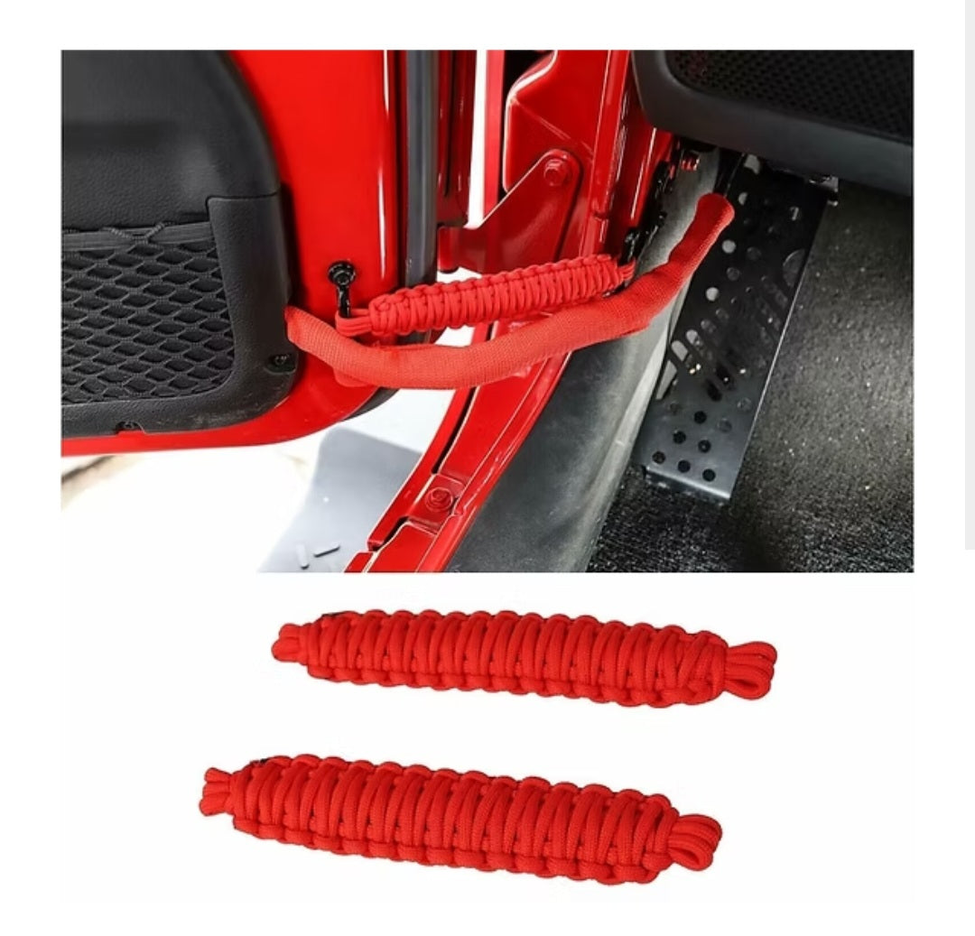 Braided Door Limited Strap (Red) - 2pcs