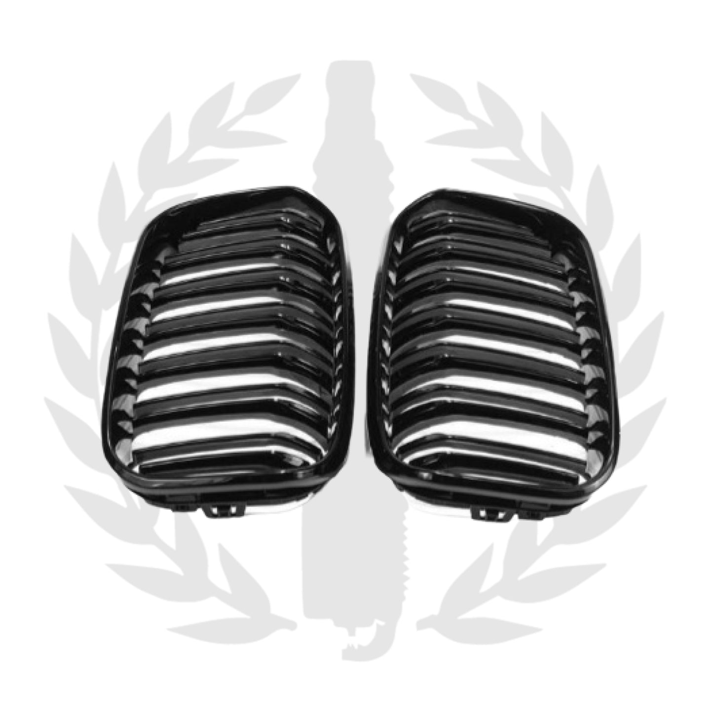 BMW F20 Pre-LCI Double Slat Gloss Black Kidney Grills