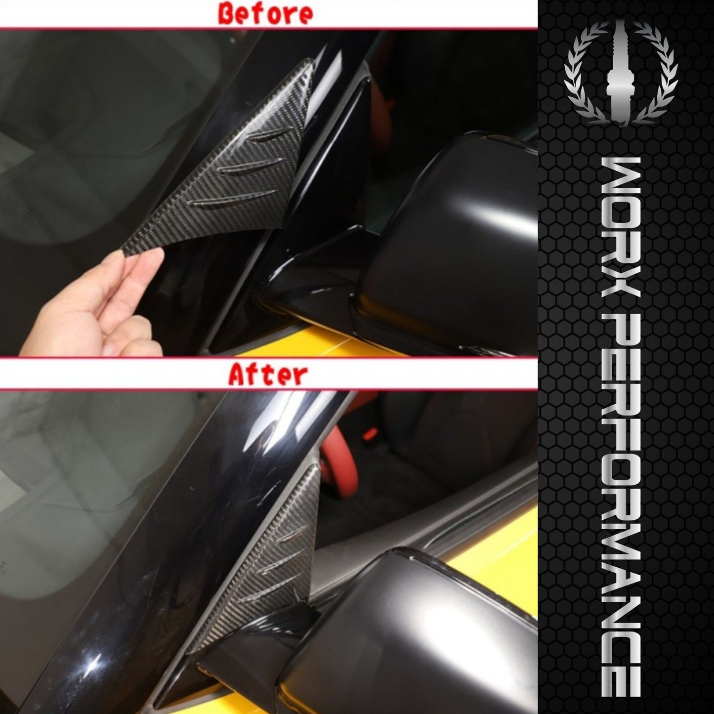 Toyota Supra A90 Carbon Fiber Wind Deflector