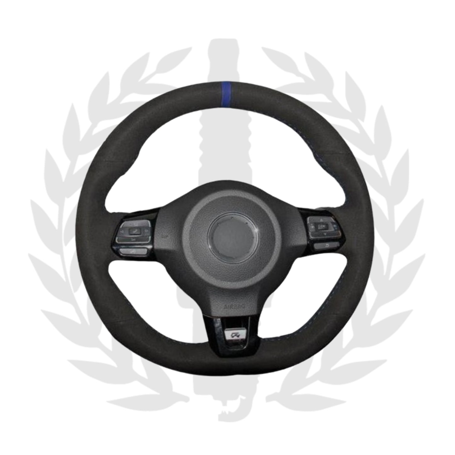VW Golf 6 GTI Steering Wheel Suede Alcantara DIY Kit - Black
