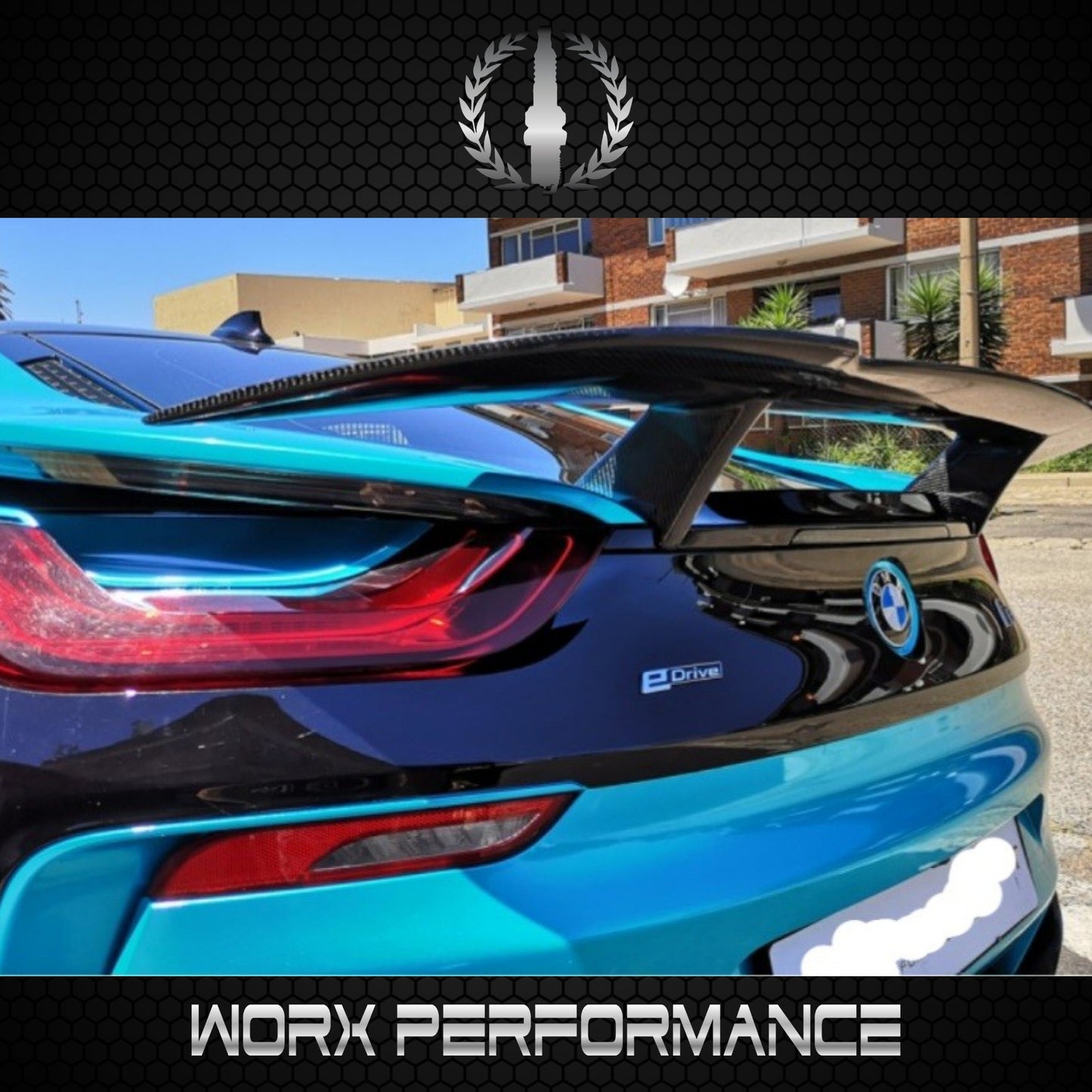 BMW I8 Z-Style Carbon Fiber Boot Spoiler