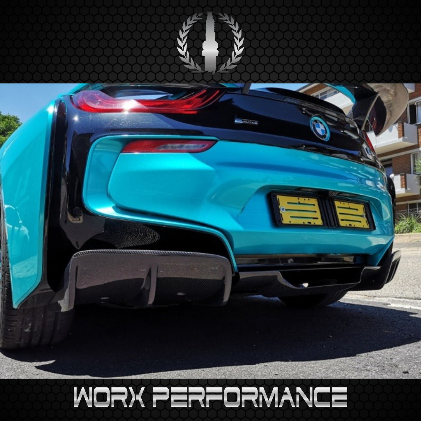 BMW I8 Z-Style Carbon Fiber Rear Diffuser (3PCS)