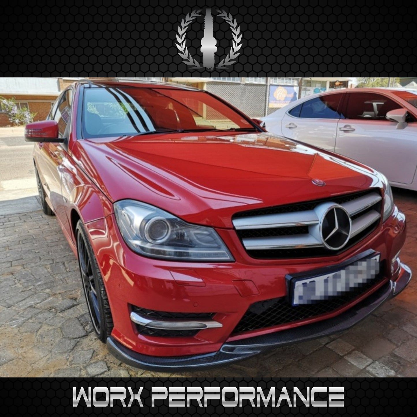 Mercedes Benz W204 12-15 AMG GH-Style Carbon Fiber Front Lip