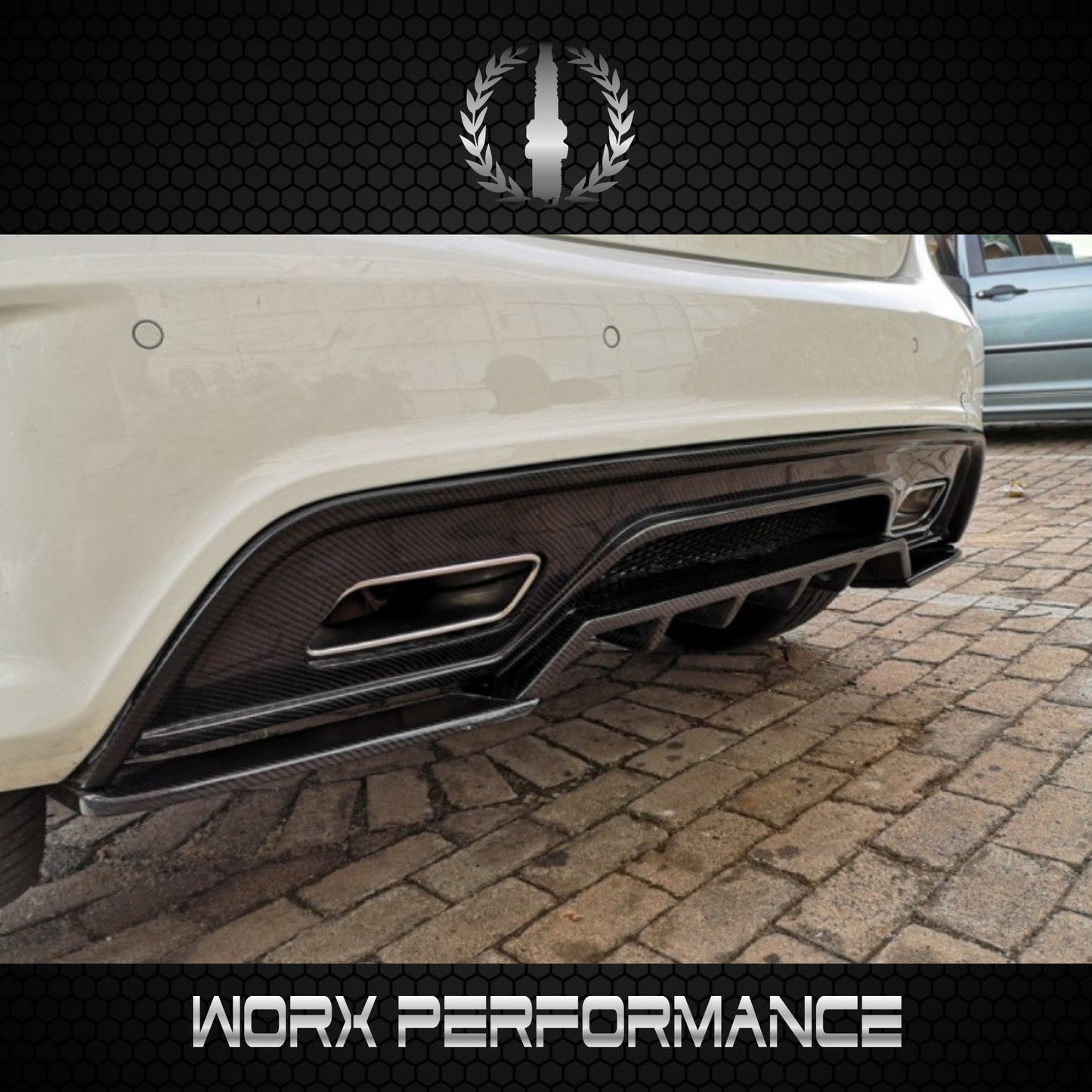 Mercedes Benz W176 Revo-Style Carbon Fiber Diffuser