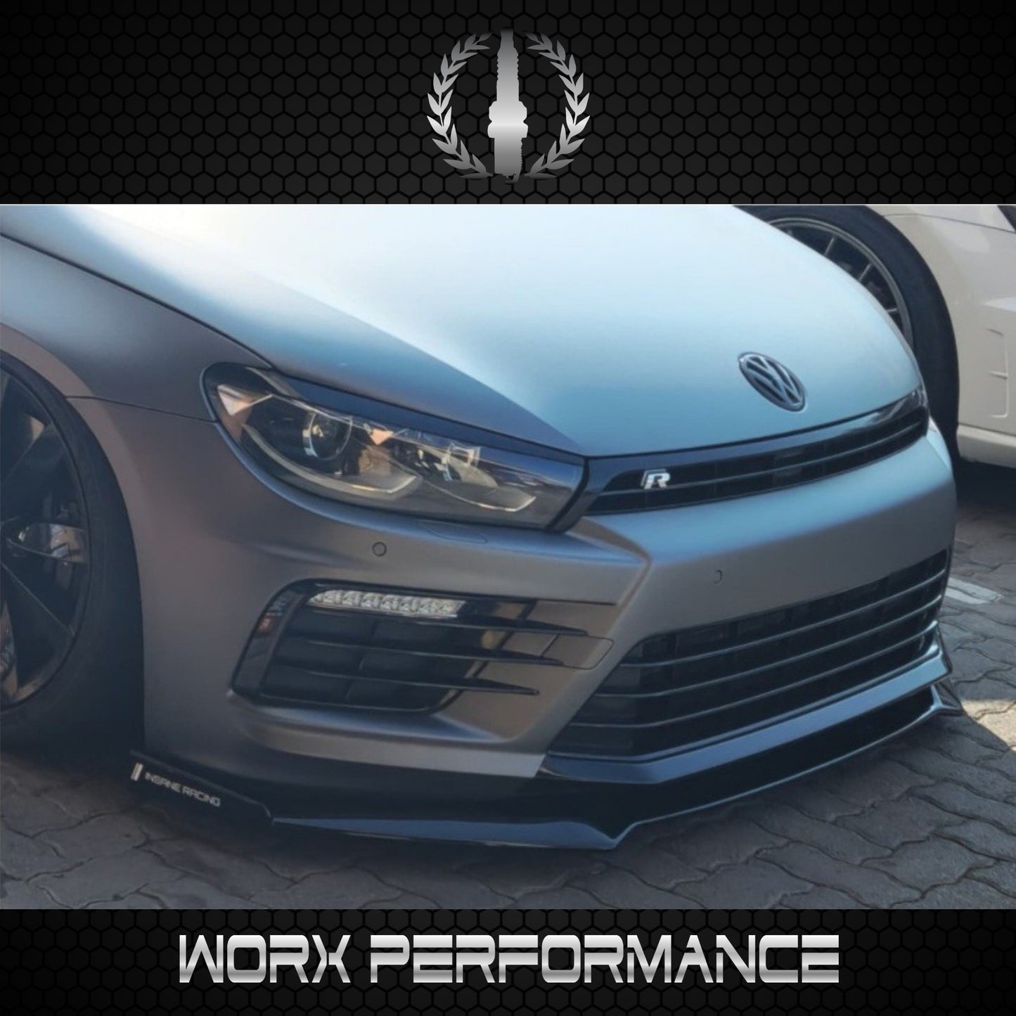 VW Scirocco Gloss Black 1PC Front Lip