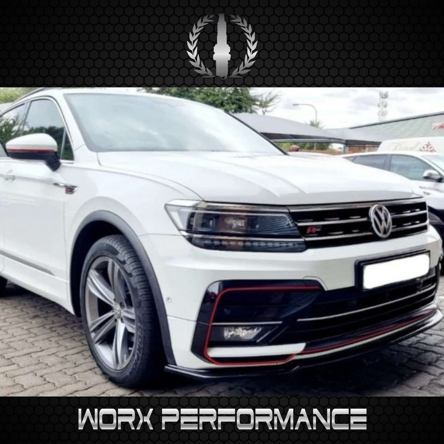 VW Tiguan 17+ R-Line Front Lip