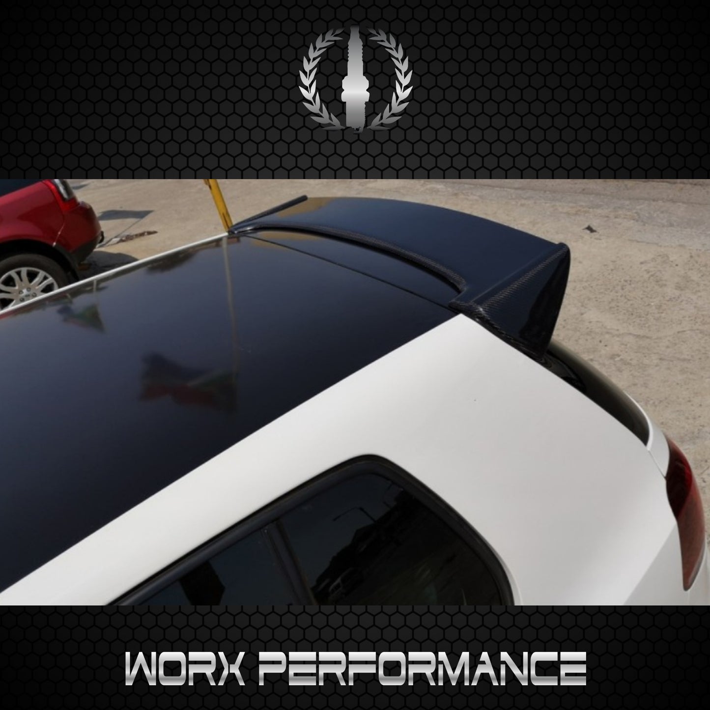 Golf 6 GTI R20 Carbon Fiber Roof Spoiler