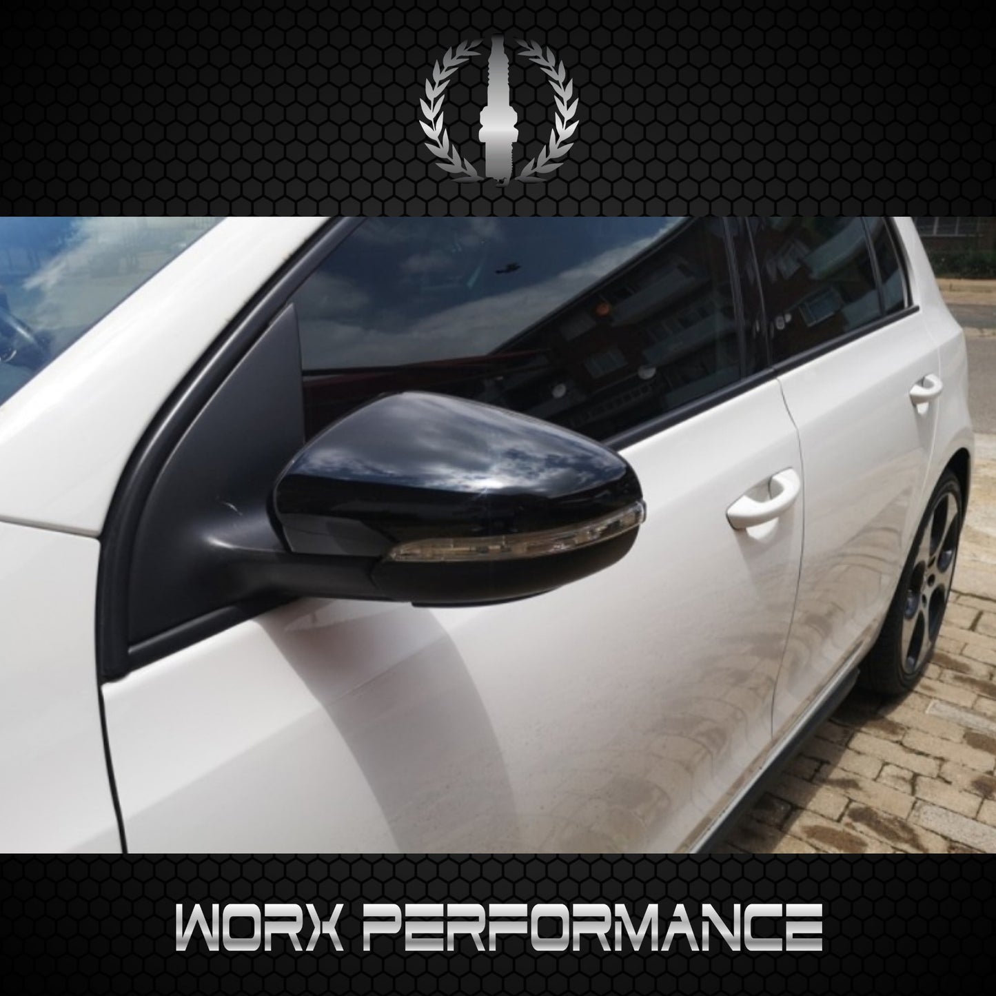 Golf 6 Replacement Gloss Black Mirror Cover