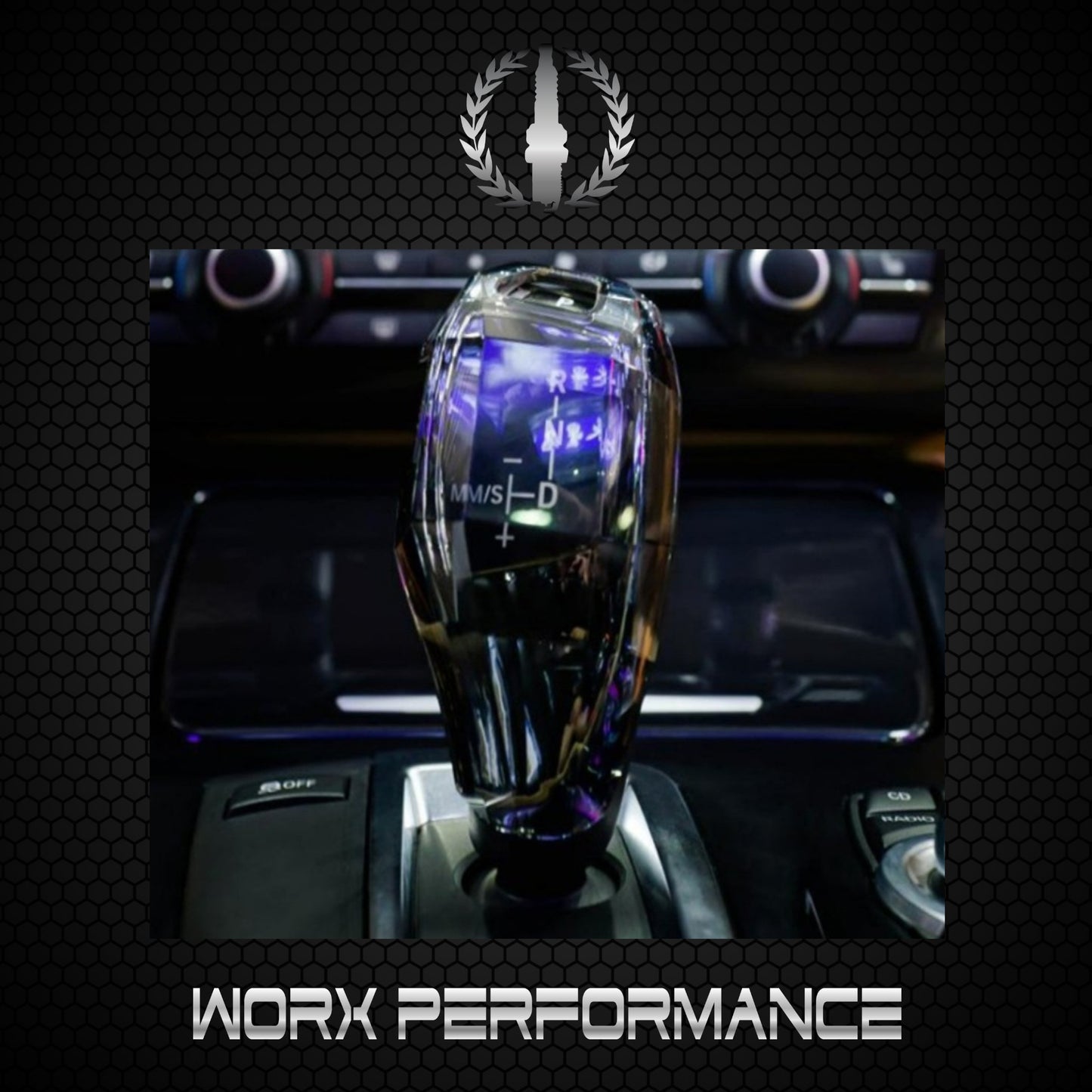 Black Crystal Gear Knob Cover For F-Series