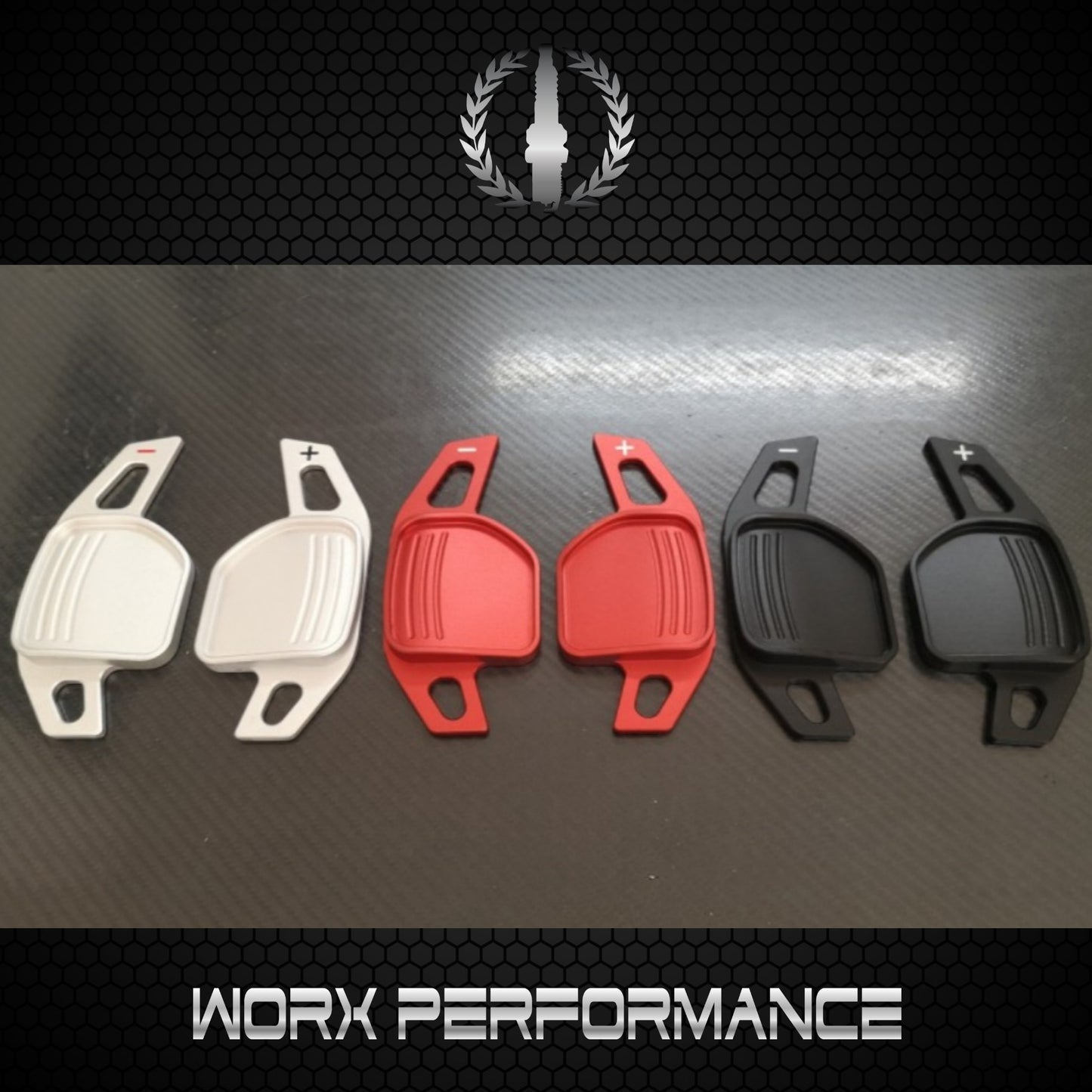 Audi 04-12 (A3 A4 A5) Paddle Shift-RED