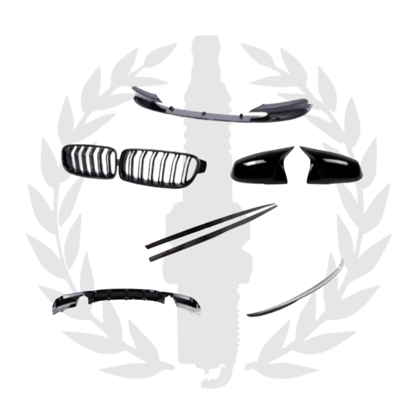 BMW F30 Gloss Black M-Performance Kit