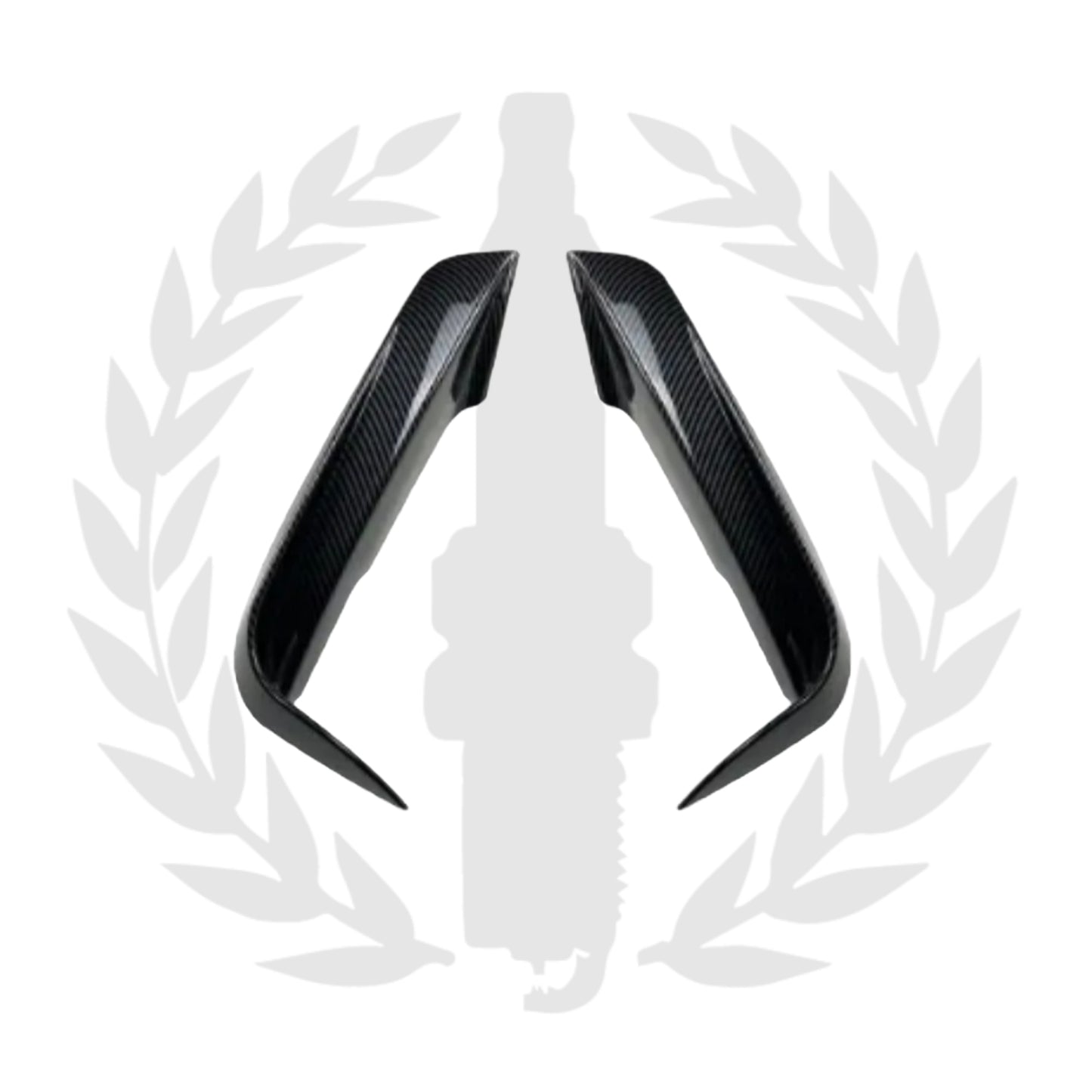 BMW F30 Gloss Black Fog Canards