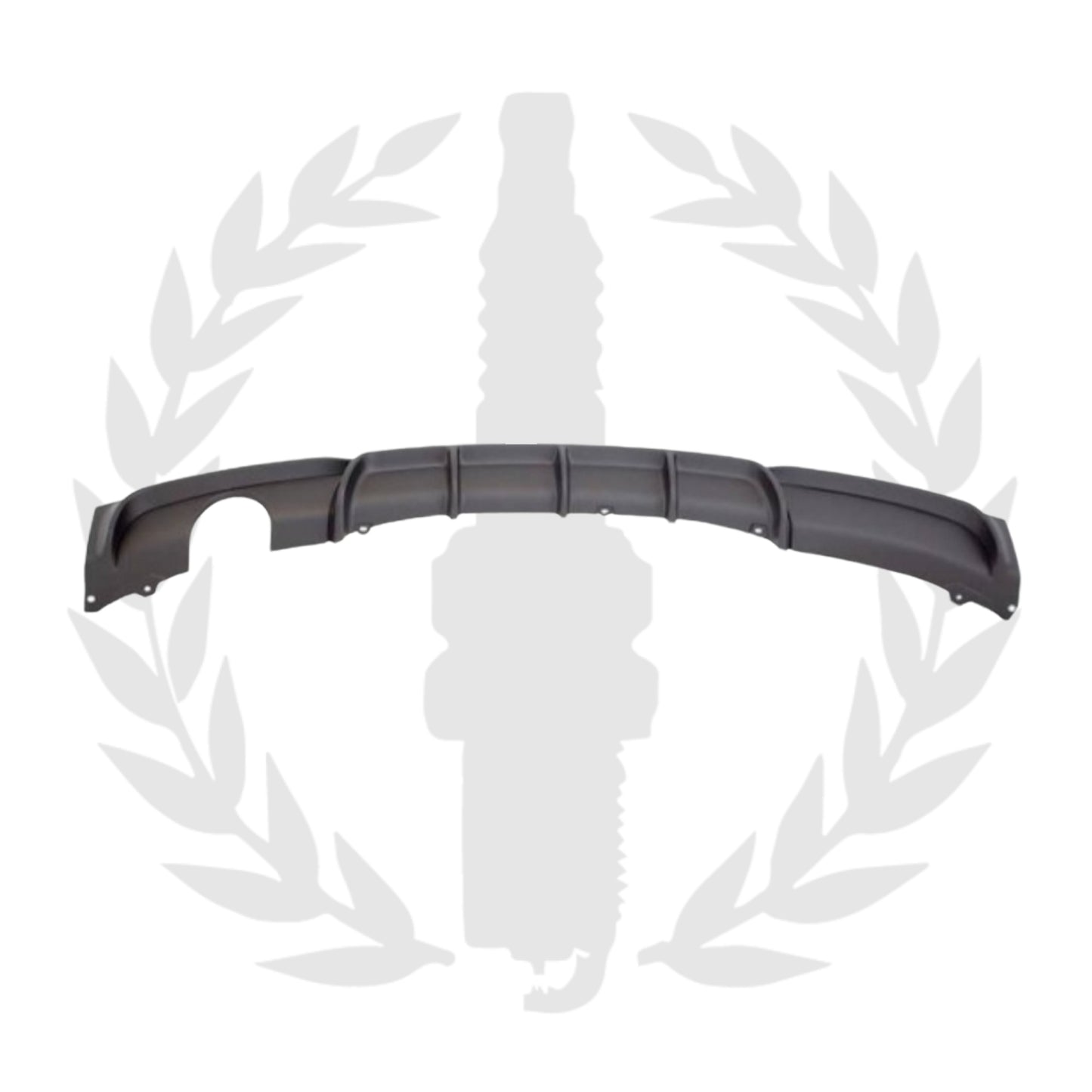 BMW F30 Matte Black Rear Diffuser Single Outlet Exhaust