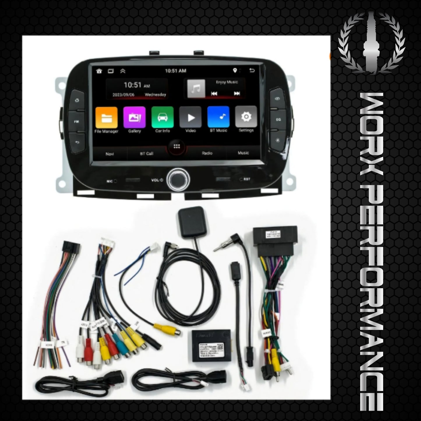 FIAT 500 Car Android Radio