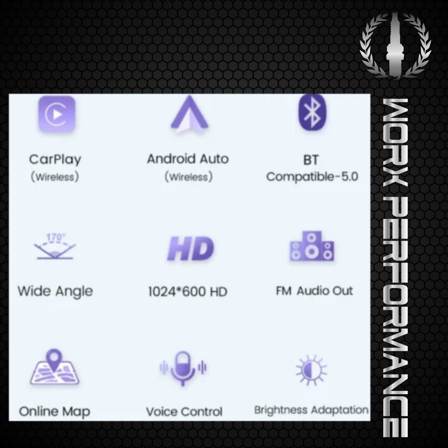 Wireless Portable 9″ Dash Radio(Wireless Carplay & Android Auto)