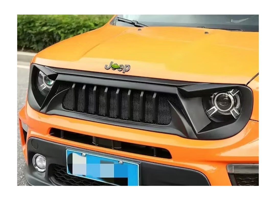 Jeep Renegade Angry Bird Style Grill for 2016-18 (Matte Black)