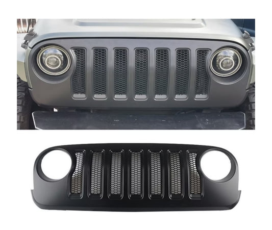 New JL Style Black Mesh Grille for Jeep Wrangler JK / JKU 2007-2018