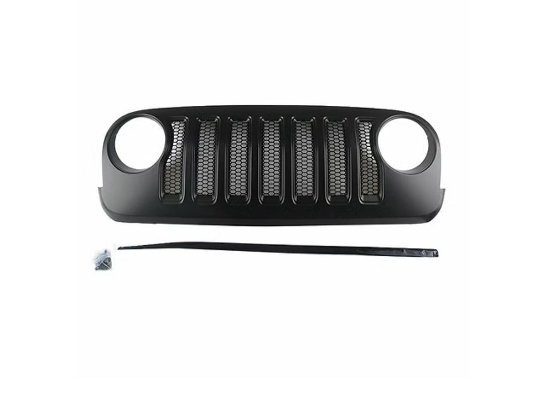 New JL Style Black Mesh Grille for Jeep Wrangler JK / JKU 2007-2018