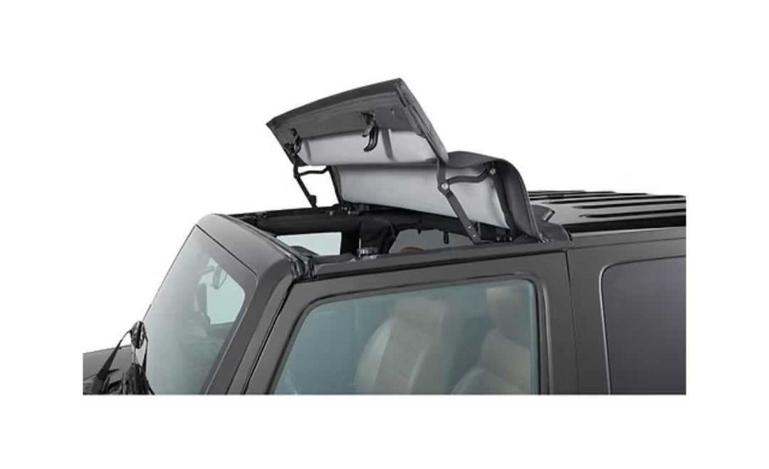 Half Soft Top Sunroof - 07-18 Wrangler JK (Rack included)
