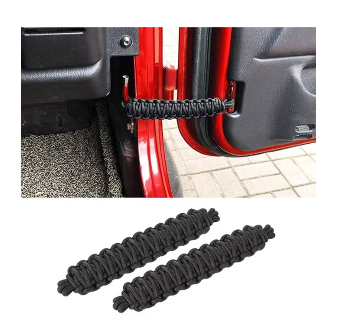 Braided Door Limited Strap (BLACK) - 2pcs