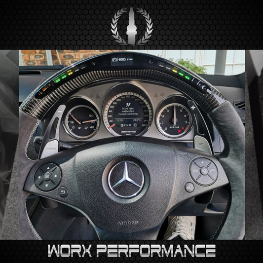 Mercedes Benz W204 Preface OHC LED Carbon Fiber Steering Wheel