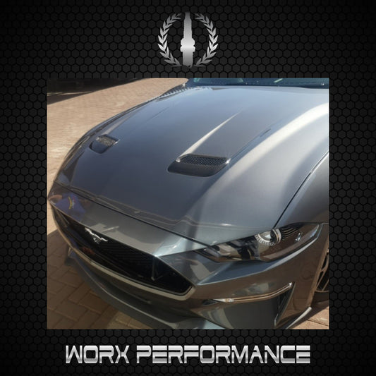 Ford Mustang Dry Carbon Fiber Bonnet Vent Cover