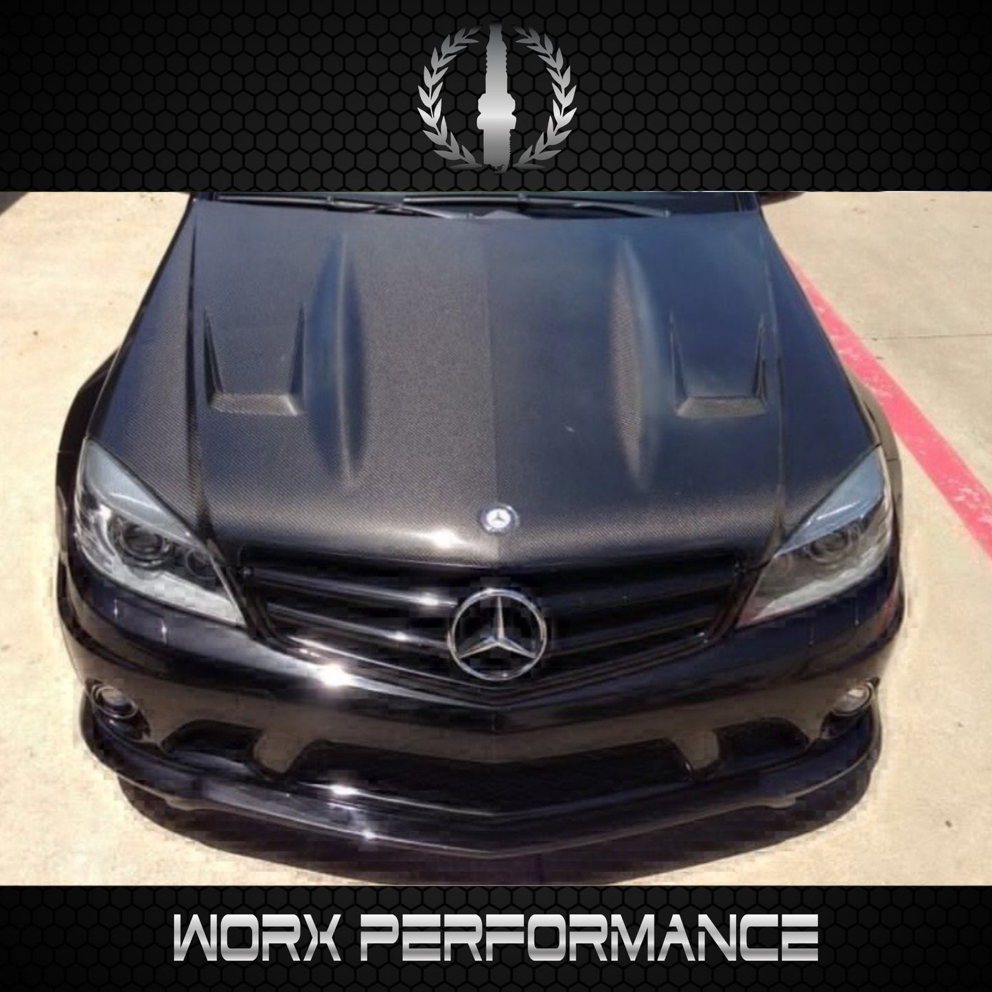 Mercedes Benz W204 C63 Carbon Fiber Bonnet