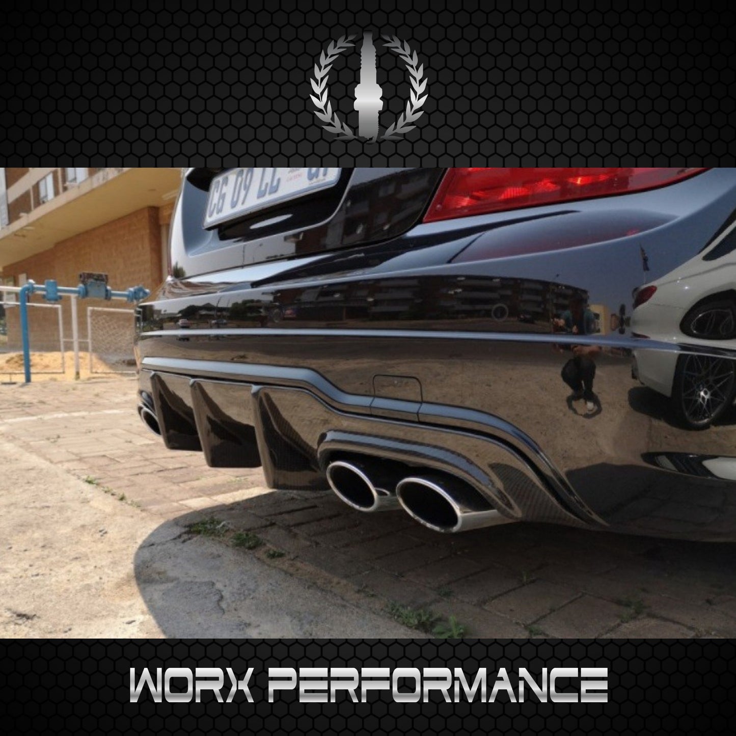 Mercedes Benz W204 C63 12-15 Carbon Fiber Rear Diffuser