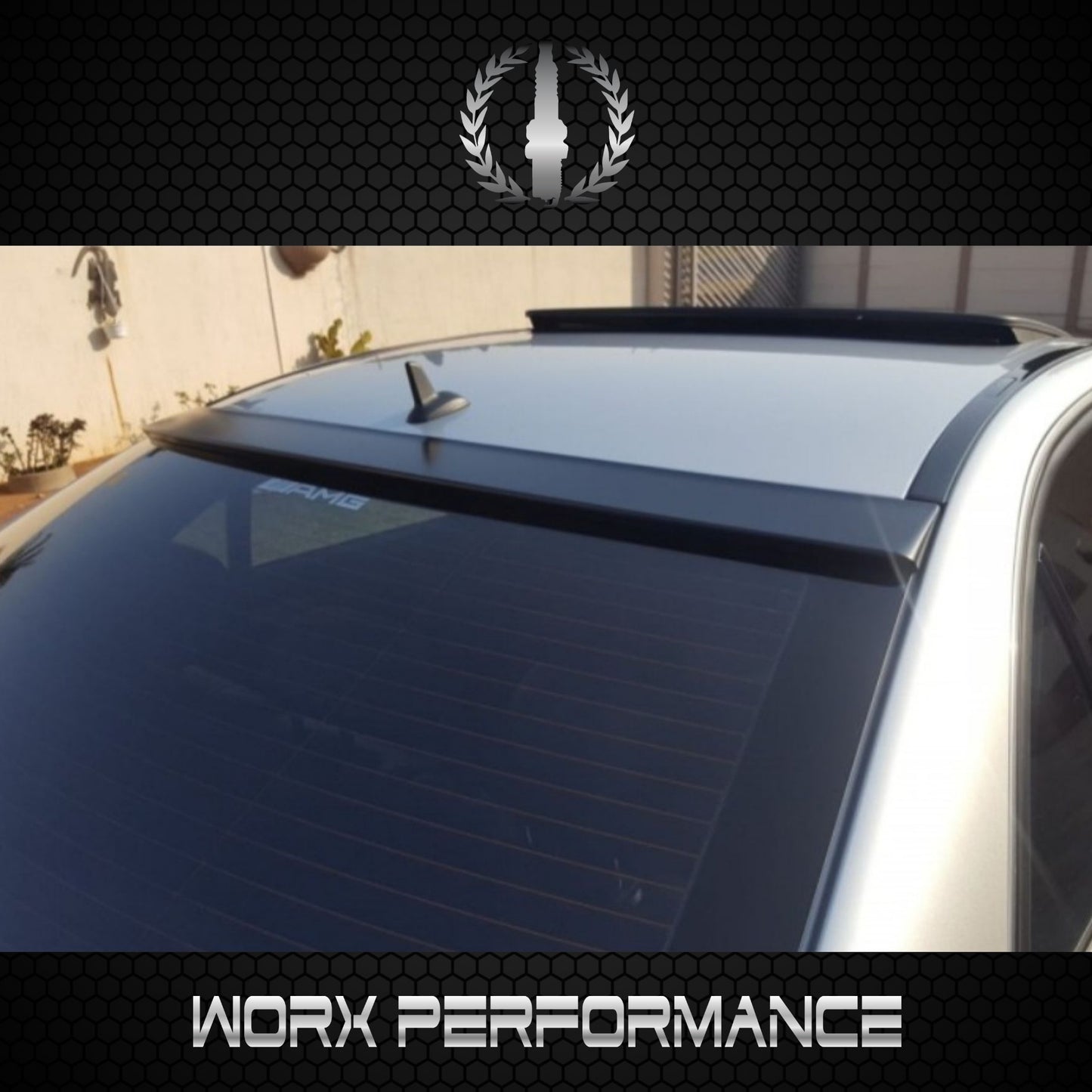 Mercedes Benz W204 4D Sedan Roof Spoiler