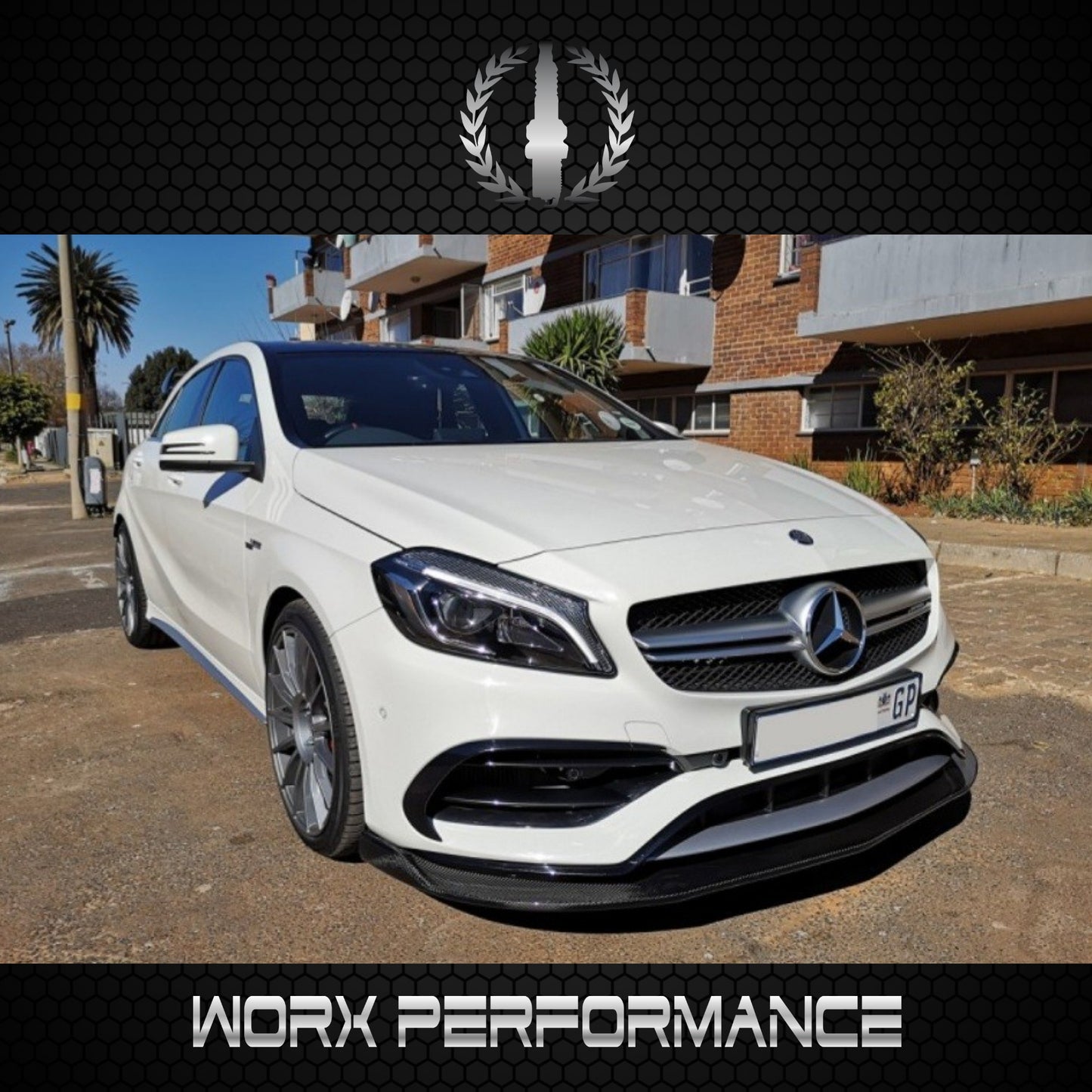 Mercedes Benz W176 16-18 Revo-Style Carbon Fiber Front Lip