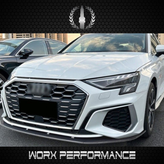 Audi A3 8Y 21+ S-Line 3pcs Front Lip