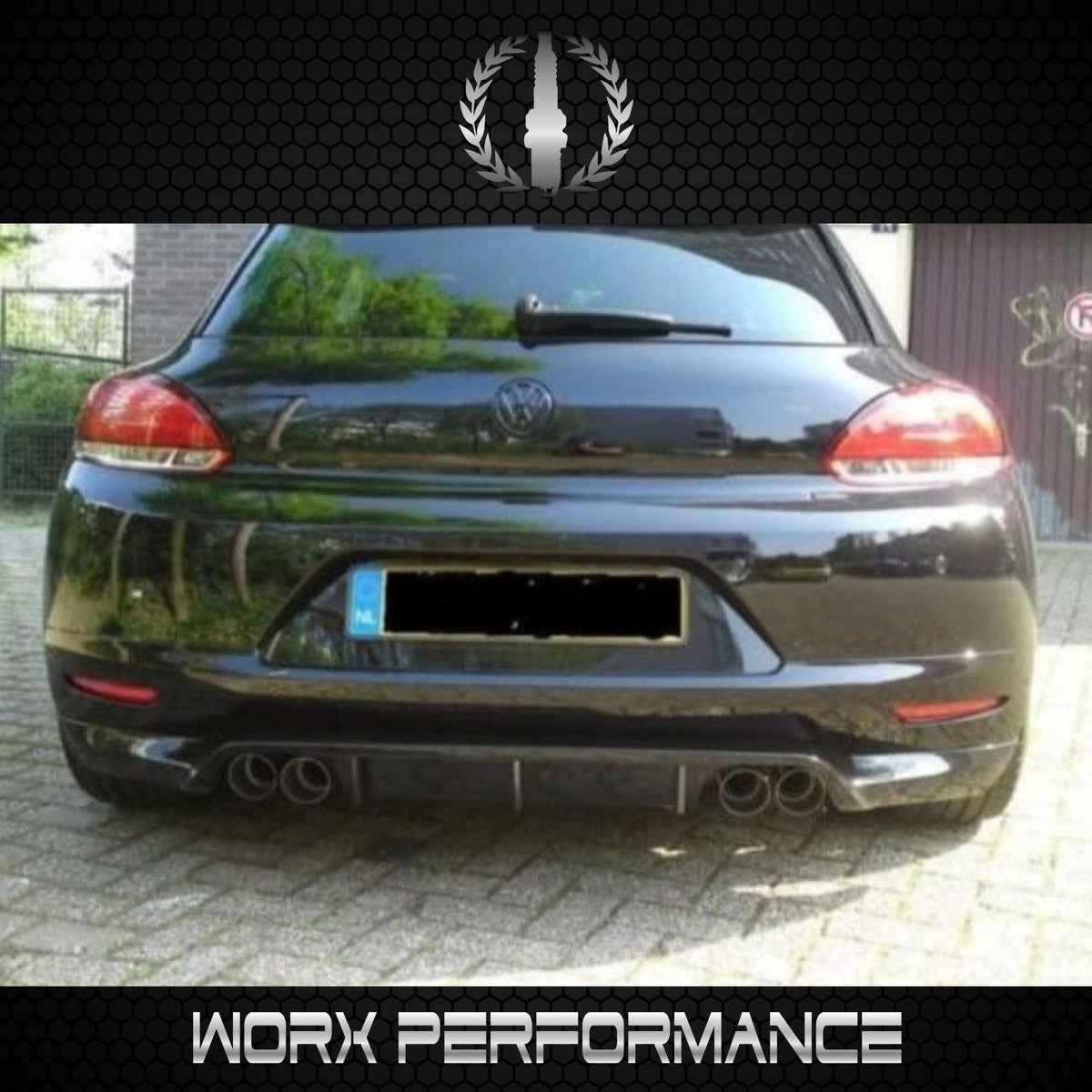 VW Scirocco O-Style Rear Diffuser – Worx Performance