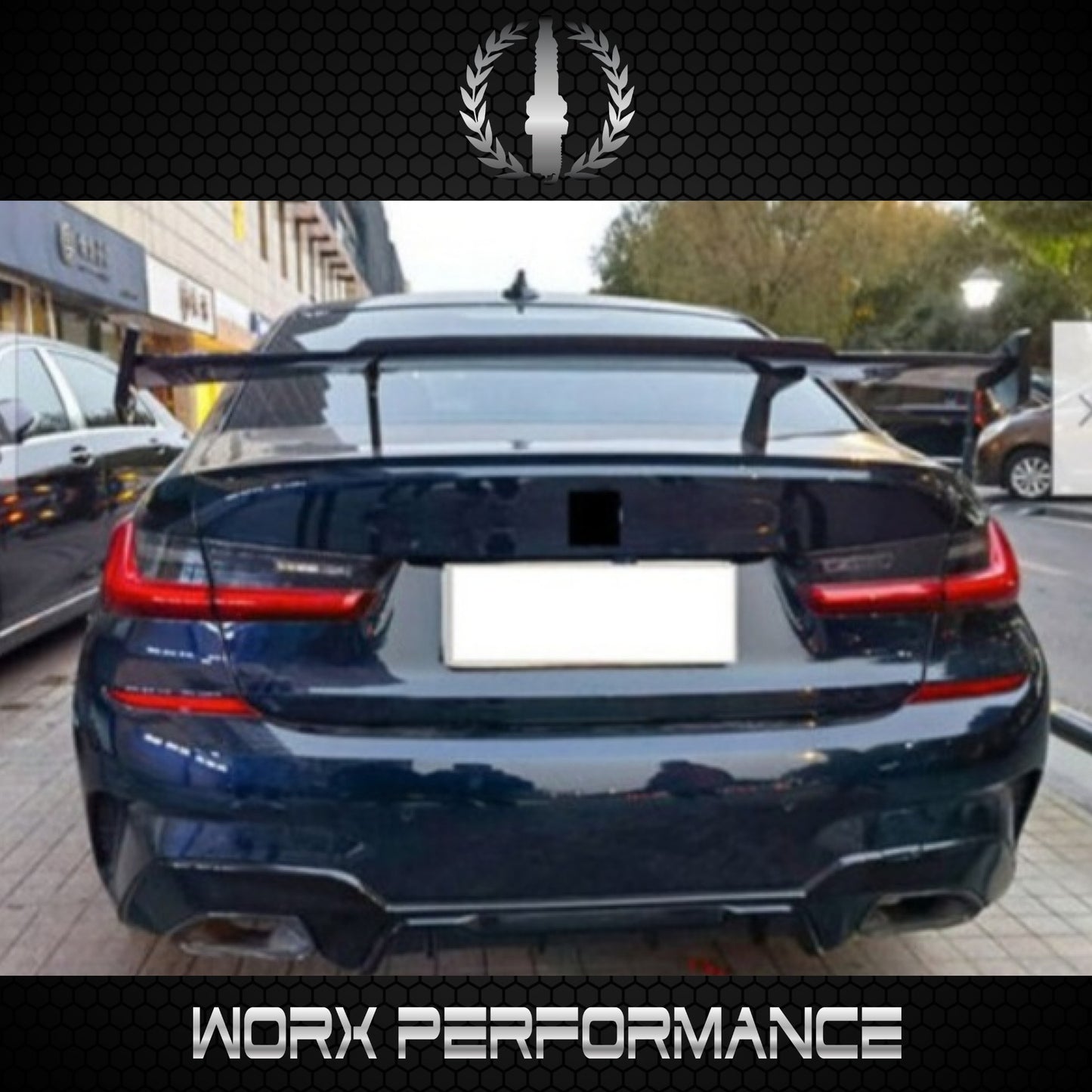 G20 G8X MP-Style Gloss Black GT Wing