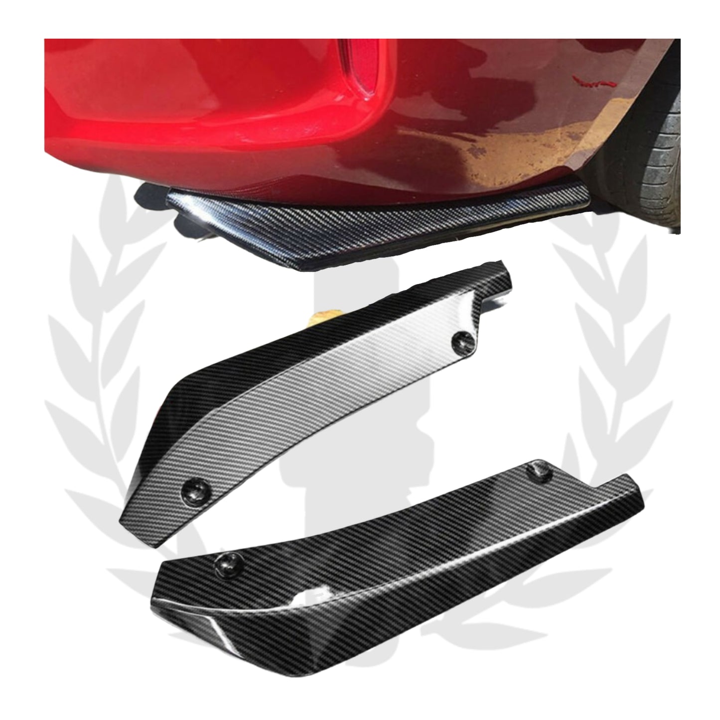 Universal Carbon Look Rear Splitters