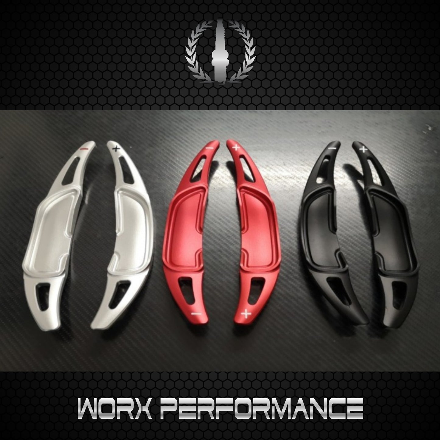 Mercedes Benz A45 C63 E63 S65 CLA45 CLS63 DSG AMG Paddle Shift-RED