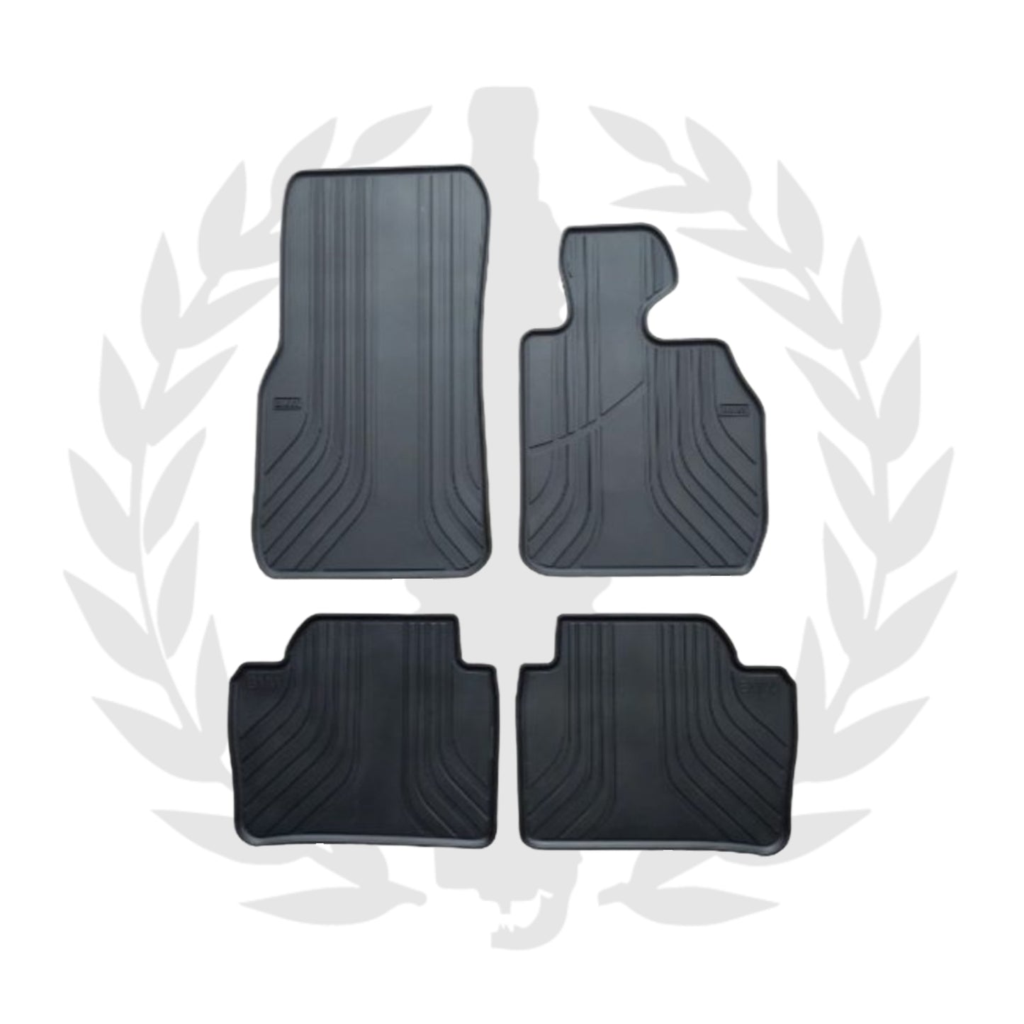 BMW F30 Rubber Mats - 4 PC - Plain