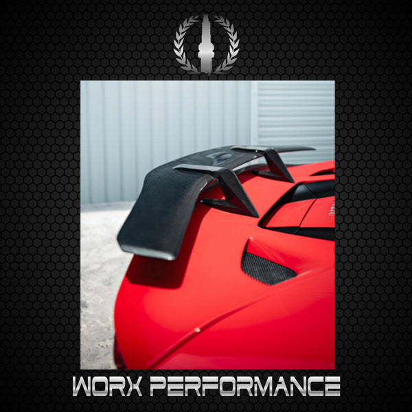 Ferrari F8 Performance Rear Ferrari F8 Tributo Carbon Fiber Rear Wing – Worx Performance