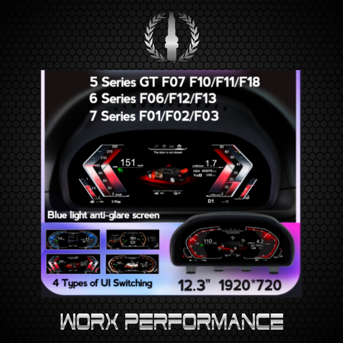 BMW Digital Instrument Cluster (5/6/7 series X3/X4/X5/X6)