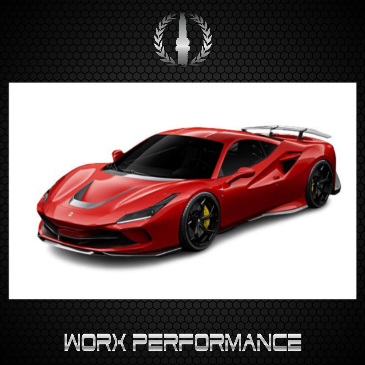 Ferrari F8 Performance Rear Ferrari F8 Tributo Carbon Fiber Rear Wing – Worx Performance