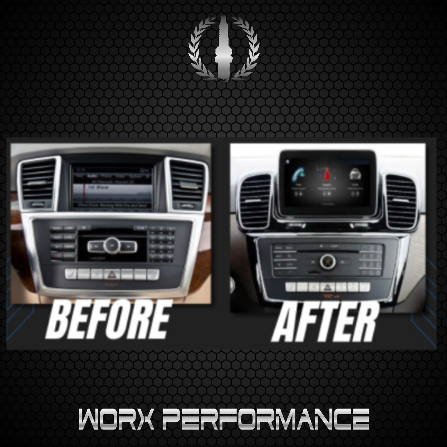 Mercedes-Benz W166 X166 ML GL GLE Android Radio 9 INCH