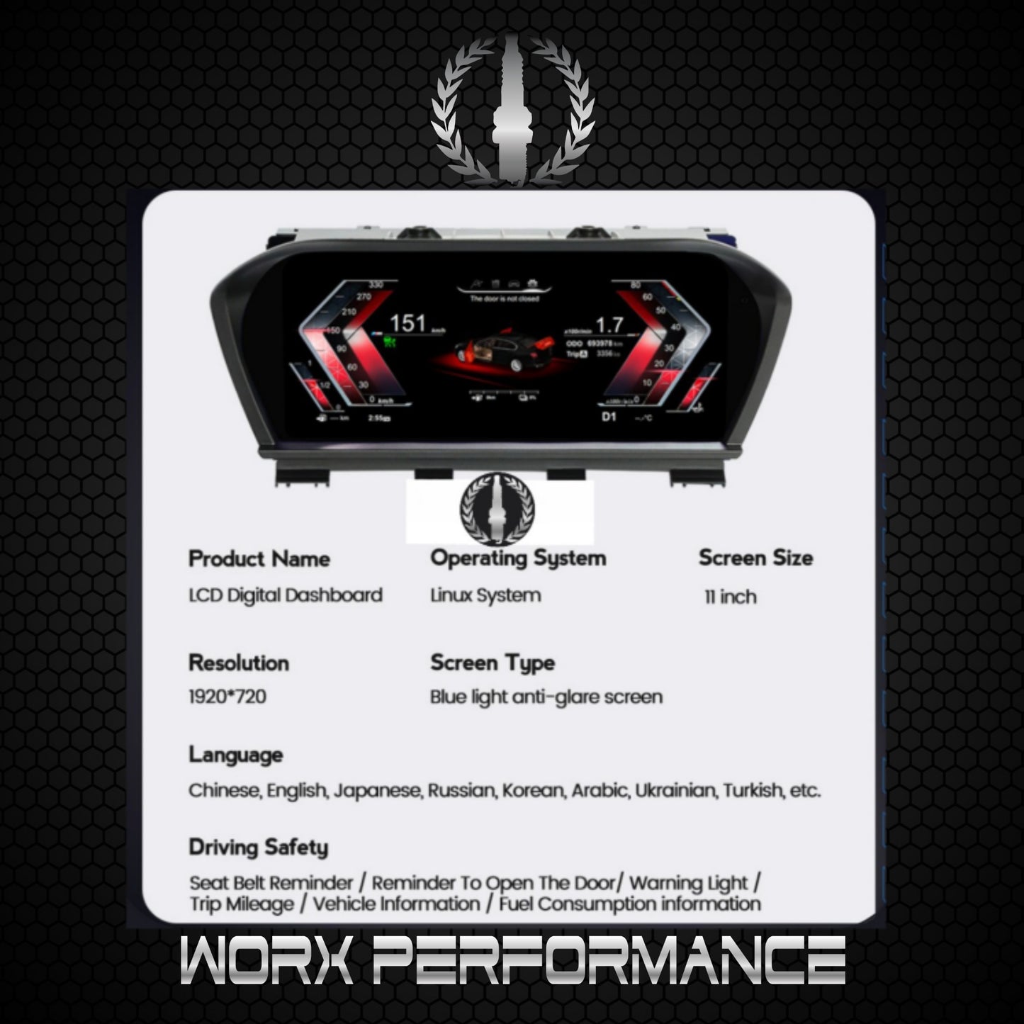 BMW Digital Instrument Cluster F20/F52 ,F22 ,X1-F48/F49 ,X2-F39