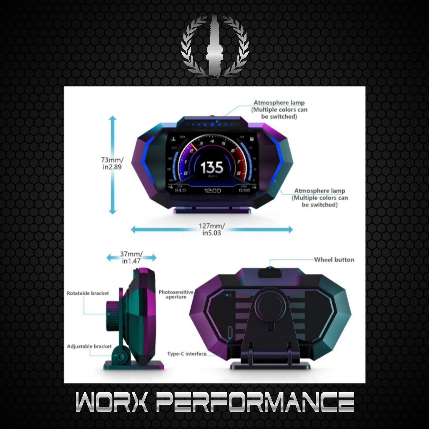 Head Up Display OBD V2