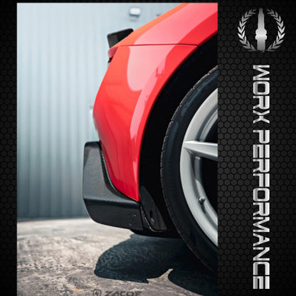 Ferrari F8 Performance Rear Ferrari F8 Tributo Carbon Fiber Rear Side Flaps – Worx Performance
