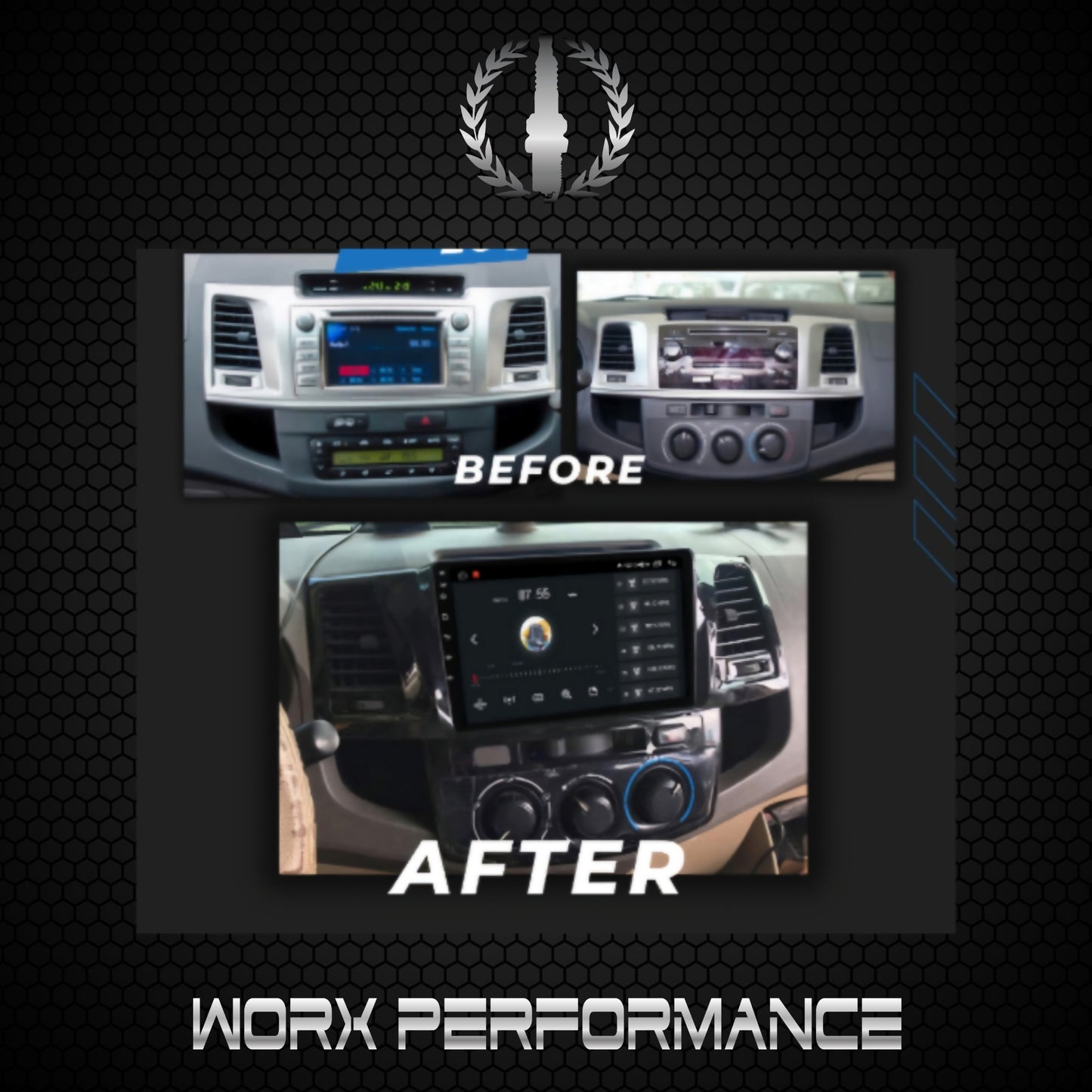 Toyota Hilux Fortuner 2004-2014 Android Radio