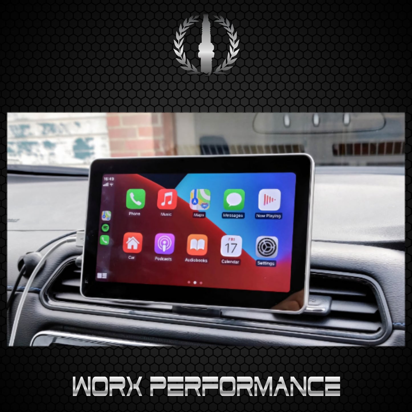 Wireless Portable 9″ Dash Radio(Wireless Carplay & Android Auto)