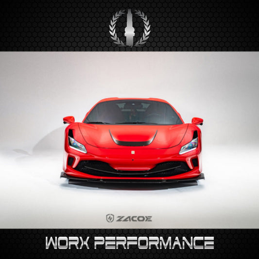 Ferrari F8 Tributo Carbon Front Bonnet Splitters