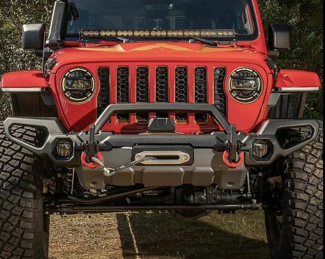 JK Venator Steel Front Bumper with Override Bar